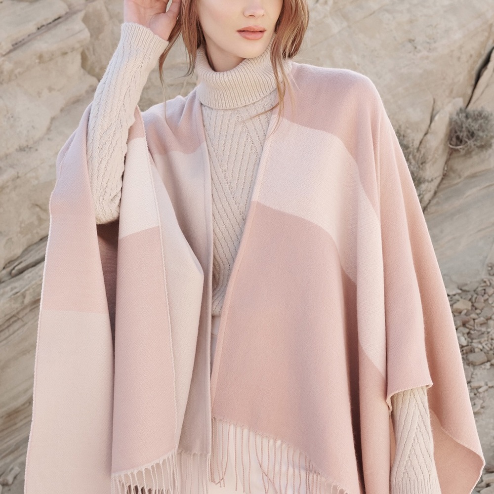 SOIA & KYO Woven Scarf with Fringe